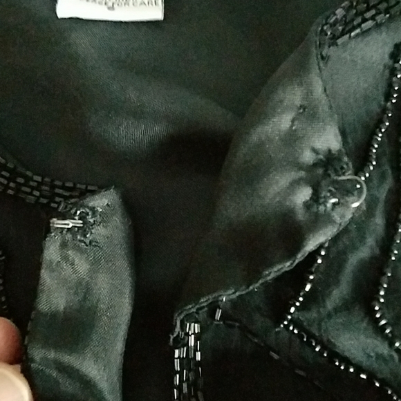 JMD New York 100% Silk Beaded Top - Picture 7 of 7